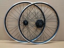 QR 700c Hybrid Bike Wheelset Rim & Disc Brake Compatible Shimano 7/8/9/10 Speed