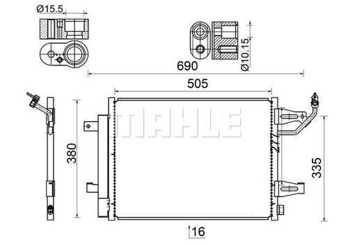 509 000s mahle condenser - ac,