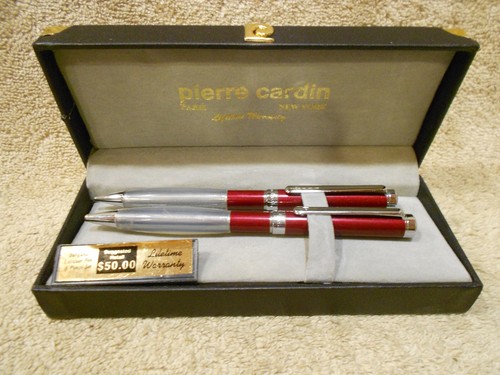 Pierre cardin red silver pen - pierre,