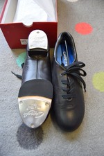 Black leather capezio split