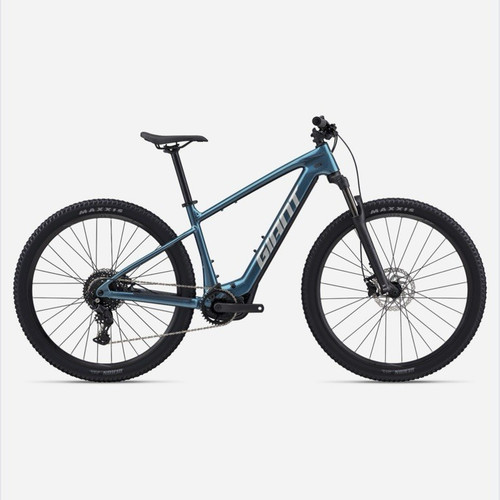 Giant blue mountain bike - e,