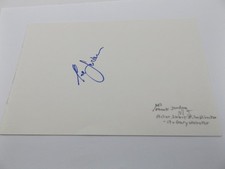 8" x 5.5" AUTOGRAPH BOOK PAGE