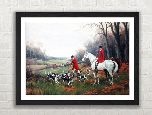 English fox hunt horses - fox,