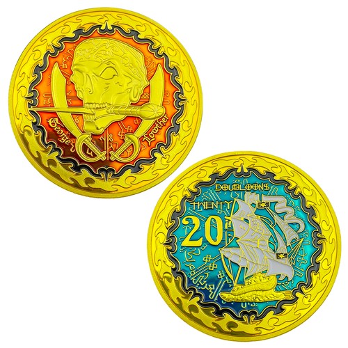 Pirate skull gold challenge - pirate,