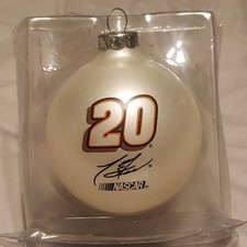 NASCAR Christmas Glass Hanging