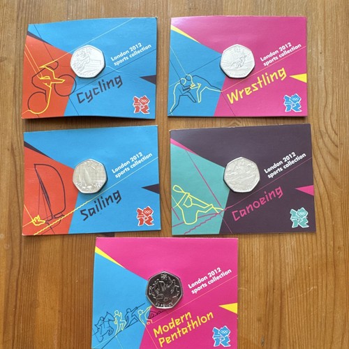 London 2012 olympics 50p coin - london,
