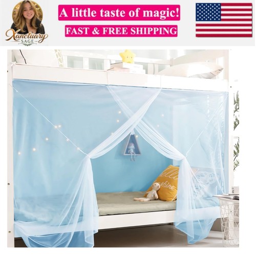 Corner bed canopy curtains - bed,