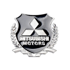 1 X Silver Metal Mitsubishi