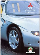Mitsubishi Range 1992 UK Market Sales Brochure Colt Lancer Galant Sigma Shogun