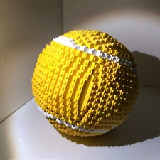 MOC-53573 Big Tennisball Tennis Balls Model for Sports 1052 Pieces Kids Gift