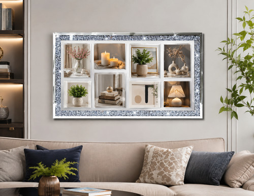 Silver multi aperture wall - 8,