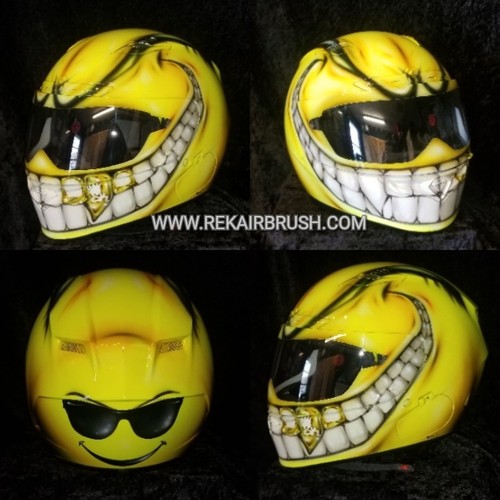 Smiley face with - face,