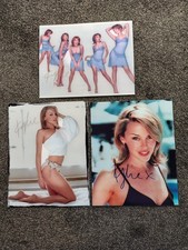 3 X Glossy 8x10 Kylie Minogue Signed Colour Photos