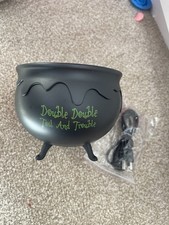 Halloween Cauldron Mist Maker LED Light Humidifier – “Double Double” Witch Pot