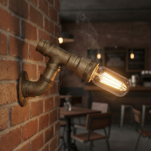 Vintage industrial pipe - industrial, wall