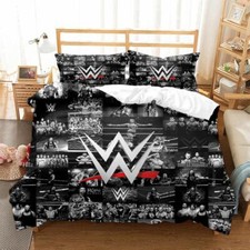 WWE Wrestling Bedding Set 2Pcs 3Pcs Quilt Duvet Cover Single Double King Size UK