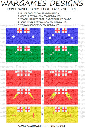 28mm ecw trained - bands, flags