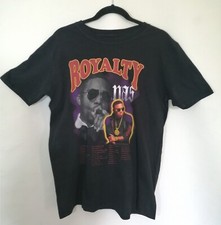 NAS Royalty US Tour T-Shirt Black 100% Cotton Size Small Chest 38" Rapper