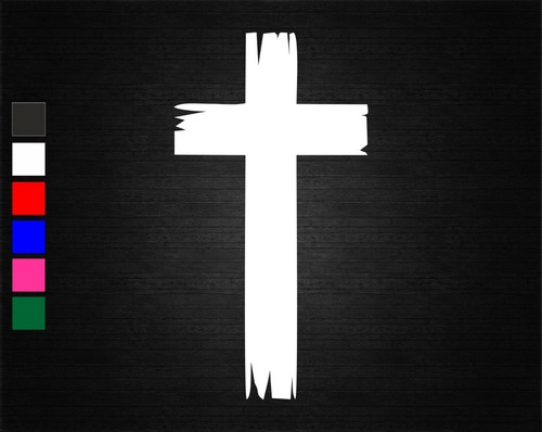 Cross christian vinyl decal - cross,