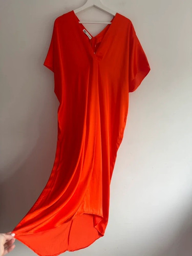 Zara red satin - , oversized