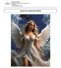 Angel cross stitch - chart, pack