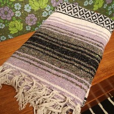 Purple grey stripy woven - stripy,