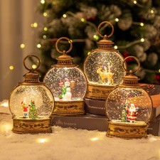 Christmas Snow Globe Lantern