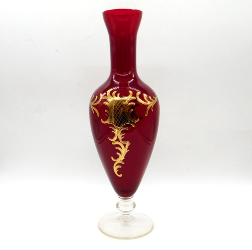 Vintage ruby red bohemian - ruby,