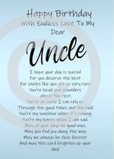 NEW For A Special Uncle On His