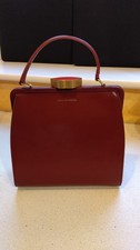 Lulu Guinness  BNWT Lips Burgundy smooth leather bag.