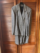 Vintage Size 16 Women’s Grey Pencil Skirt Suit