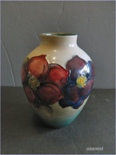 Moorcroft clematis art pottery - moorcroft,
