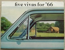 VAUXHALL VIVA Car Sales Brochure For 1966 #V1606/11/65 De Luxe SL 90