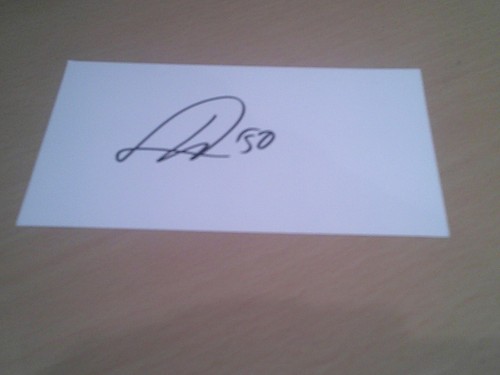 Signed card ex - of,
