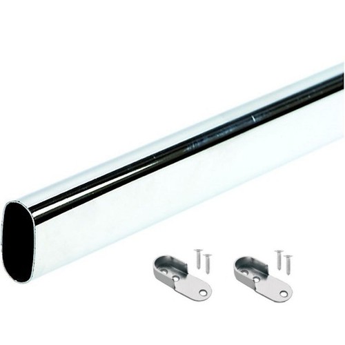 Wardrobe rail rod oval - steel,