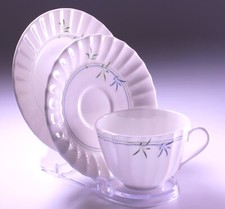 Clear cup saucer - and, plate