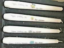 Personalised Candle Wedding Favours place settings taper occasions named 