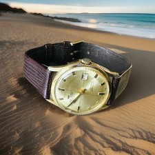 vintage Rare Nelson 17Jewels Calendar Cal.8800 35mm Swiss Men’s Watch-WORKING