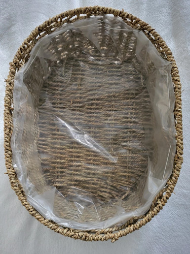 Large oval natural seagrass - oval,
