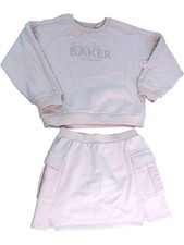 BAKER BY TED BAKER Girls 2 Piece Outfit Set Size 10 Years Pink Cotton
