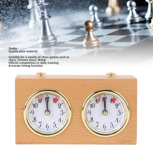 Chess clock pine - clock,