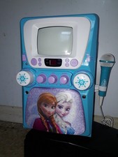 Disney Official Frozen Karaoke Machine With Microphone & CD - Working