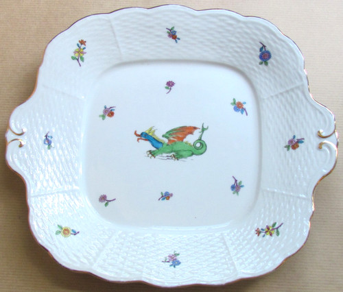 Herend porcelain dragon design - herend,