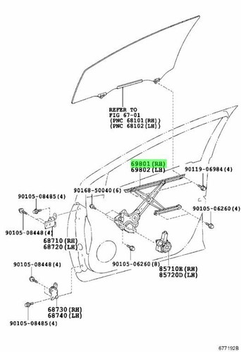 Genuine toyota rear - rear, door