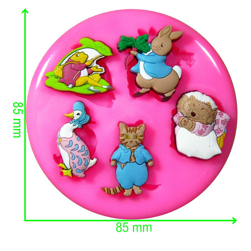 Peter rabbit friends mould - rabbit, &