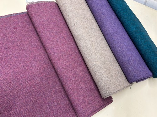 Tweed wool coating fabric - wool,
