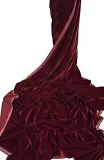 1m Deep Red  Soft Micro Triple Velvet none strech  Dress-Making Fabric  58”