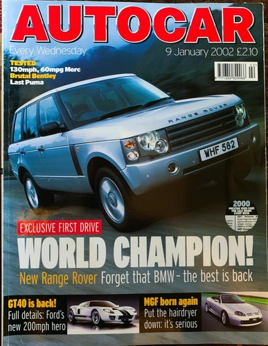 Autocar magazine jan - autocar, 09-jan-02