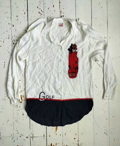 Vintage mondi golf print shirt - vintage,