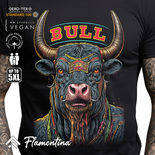 Bull head mens shirt - head, t-shirt